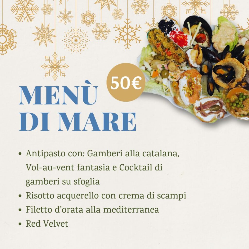 menu di pesce e mare capodanno