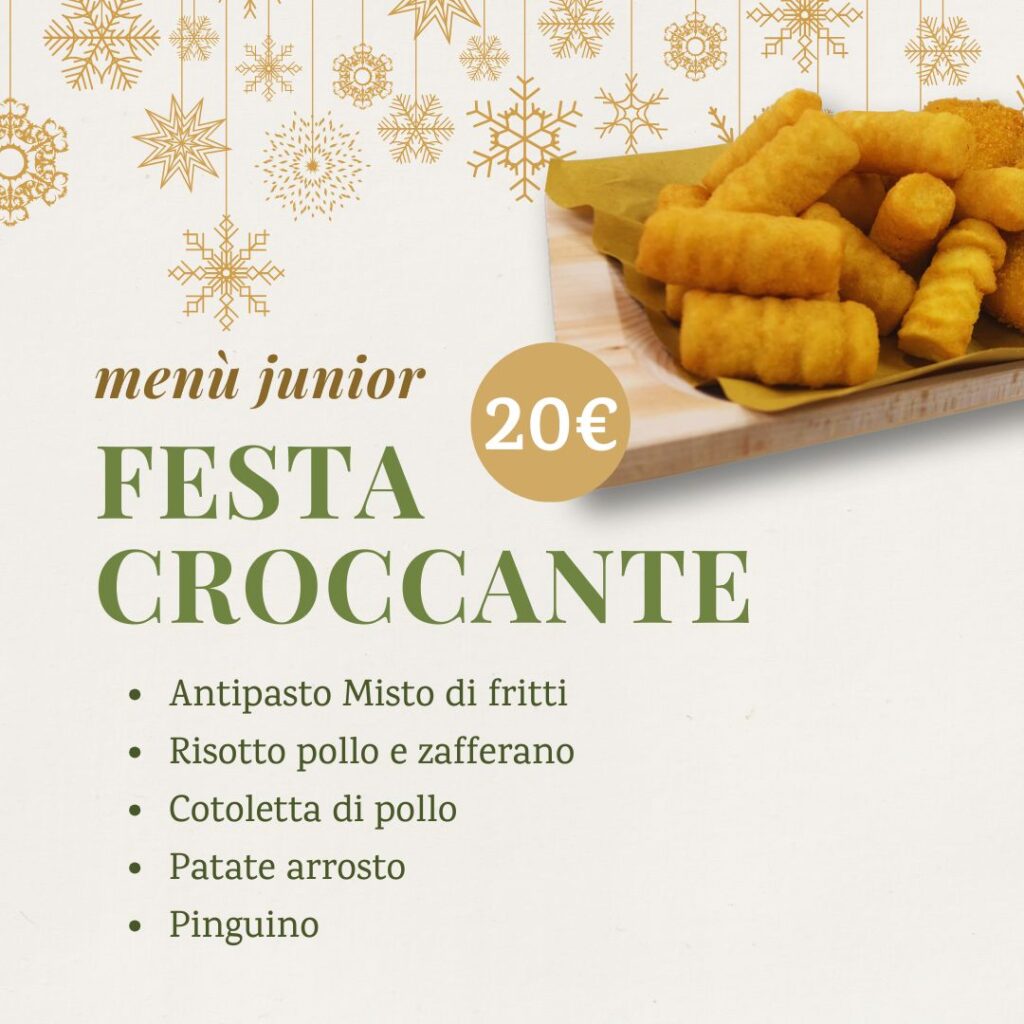 capodanno menu junior per bambini